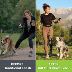 Dog Walking Belt with Detachable Leash